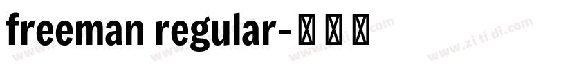 freeman regular字体转换 freeman regular字体转换